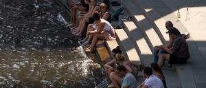 Klare Brühe. An den meisten Tagen des Jahres hat die Spree bereits Badewasserqualität.