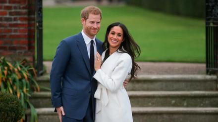 Damals noch in London - jetzt in Santa Barbara: Prinz Harry und Meghan Markle (Archivbild)