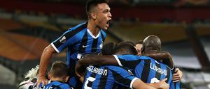 Jubeltrubel: Inter Mailand kann sich über den Einzug ins Europa-League-Finale freuen.