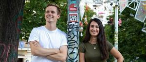 Die neue Juso-Doppelspitze in Berlin: Sinem Taşan-Funke und Peter Maaß.