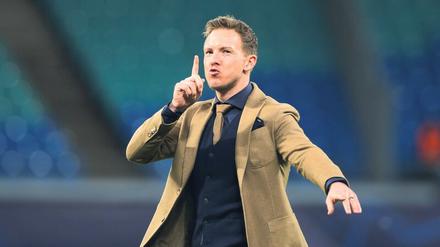 Ziemlich guter Dinge. Leipzigs Trainer Julian Nagelsmann will es genau so machen wie gegen Tottenham: auch Atletico einfach mal eben „souverän ausschalten“.