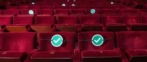 Trauriger Anblick: Zuschauerraum nach Corona-Regeln.