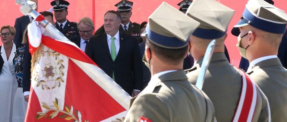 Rückblick auf den Sieg über die Rote Armee mit US-Außenminister Mike Pompeo in Warschau am 15. August.