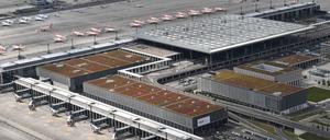Blick auf den Flughafen BER in Berlin-Schönefeld.