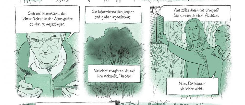 Die Natur schlägt zurück: Eine Seite aus „The End“.