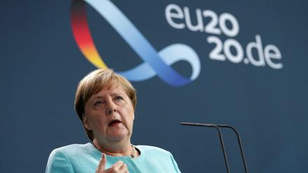Bundeskanzlerin Angela Merkel betonte nach dem Gipfelgespräch, die EU erkenne die Wahl in Belarus nicht an. 