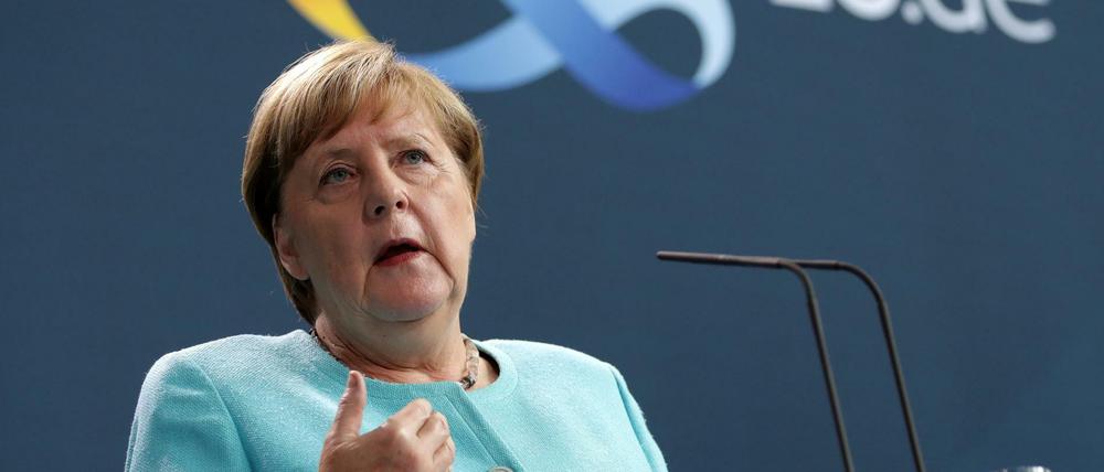 Bundeskanzlerin Angela Merkel betonte nach dem Gipfelgespräch, die EU erkenne die Wahl in Belarus nicht an.