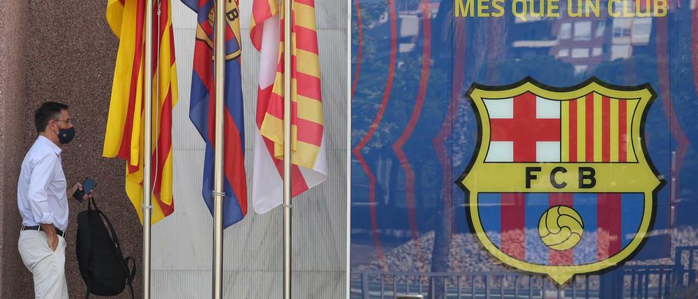 Falscher Mann, falscher Weg. Josep Maria Bartomeu bei einem Treffen in der Klubzentrale am Montag.