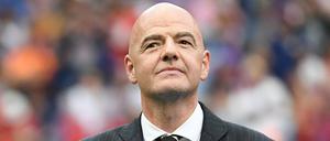 Der Präsident der FIFA Gianni Infantino. 
