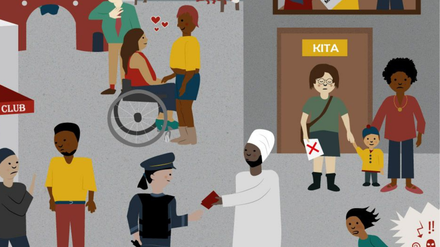 Werbeplakat des Register Reinickendorfs. 