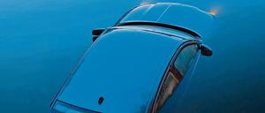 Abgetaucht. Hier schwimmt Roman Signers Skoda noch unversehrt im Wasser. Kurz nach Eröffnung wurden die Scheiben zerschlagen.