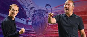 Mit teils geballter Faust: Im Champions-League-Finale stehen sich Thomas Tuchel (links) und Hansi Flick gegenüber.