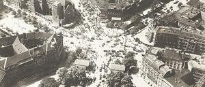 Als Berlin zu Groß-Berlin wurde. Der Potsdamer Platz 1919, auf einer Luftaufnahme der Fluggesellschaft Aero Lloyd. 