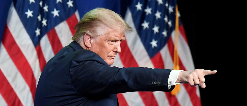 Stets leidenschaftlich und angriffslustig: US-Präsident Donald Trump beim Parteitag der Republikaner in Charlotte, North Carolina
