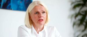 Regine Günther, Senatorin für Umwelt und Verkehr, beim Gespräch mit dem Tagesspiegel