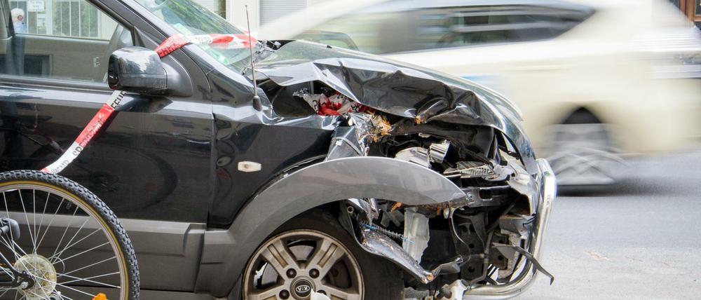 Unfallwagen: Die Schadensbilanz ist sehr unterschiedlich in Deutschland. 