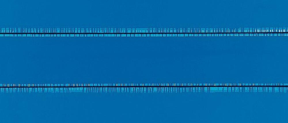 Demütig wie ein Amish. Manfred Mayerle schuf 2011 seine ganz eigene „Goldbergvariation“ aus geschichteten monochromen Farben.