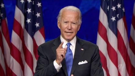 Der demokratische Präsidentschaftskandidat Joe Biden bei der wohl wichtigsten Rede seines Lebens.
