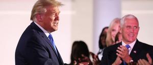 Alles für die Show: Donald Trump, hier vor der Rede seiner Frau, Melania Trump, am zweiten Tag des republikanischen Parteitags. 