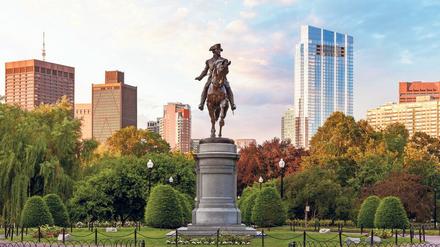 Die George-Washington-Statue im Zentrum von Boston.