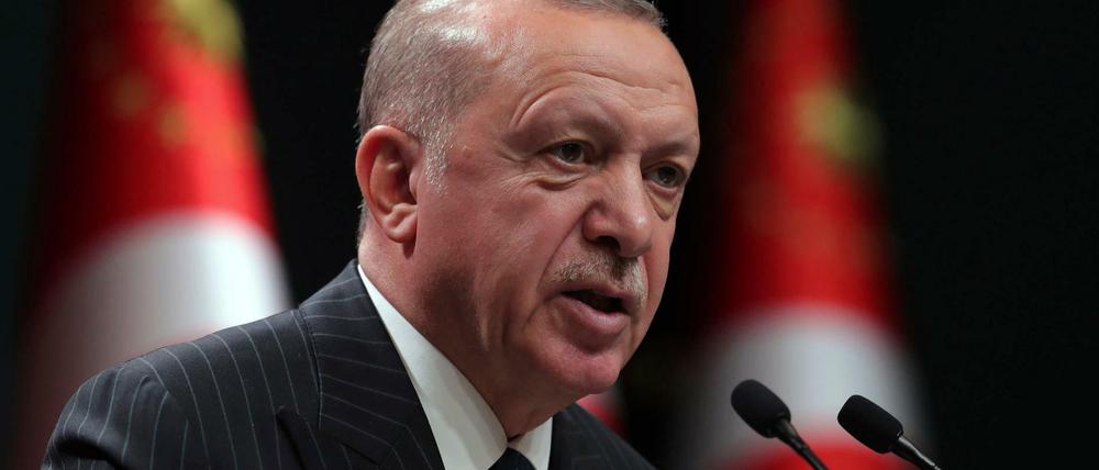 Will am Kurs im Gasstreit mit Athen festhalten: Recep Tayyip Erdogan, Präsident der Türkei (Archivbild)