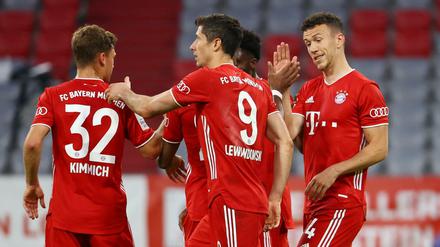 Rote Freude: Bayern München steht im Pokalfinale.