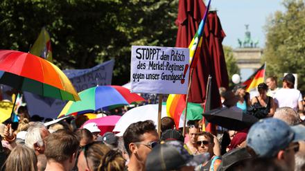 Die Demo am 1. August musste wegen Verstößen gegen den Infektionsschutz beendet werden.