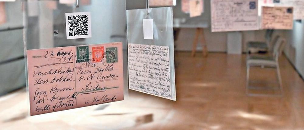 Federleichte Zeilen. Else Lasker-Schülers Schreiben, ausgestellt im Liebermann-Haus am Pariser Platz.