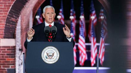Vor historischer Kulisse in Baltimore: US-Vize Mike Pence beim Parteitag 
