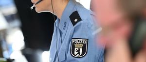Mitarbeiter in der Einsatzzentrale der Berliner Polizei.
