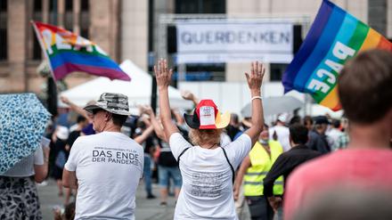 Demo gegen Corona-Maßnahmen in Dortmund.