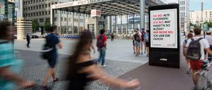 Die Berliner sollen auch selbst Vorschläge für die Plakate machen dürfen.