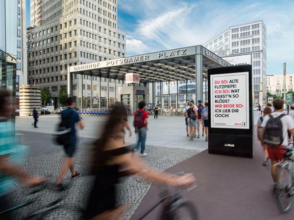 Die Berliner sollen auch selbst Vorschläge für die Plakate machen dürfen.