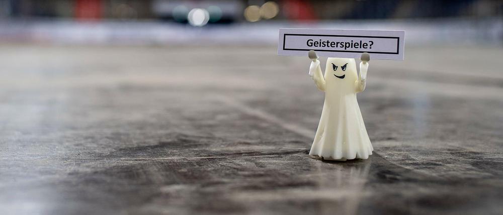 Ein Geist auf dem Parkett. Der Sport wird wohl noch lange auf seine Zuschauer warten müssen.