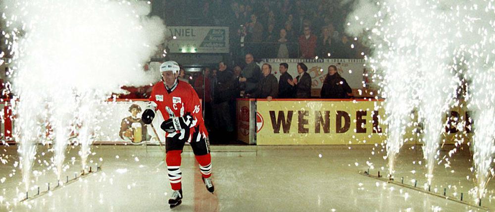 Große Nummer im Westen Berlins. Georg „Schorsch“ Holzmann war einer der Stars der damals unter Berlin Capitals firmierenden Preussen in der Eissporthalle an der Jafféstraße. 