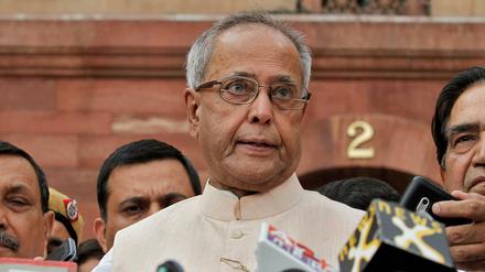 Der indische Ex-Präsident Pranab Mukherjee. 