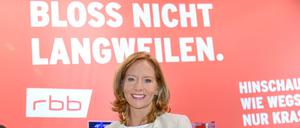 Patricia Schlesinger ist seit dem 1. Juli 2016 Intendantin des Rundfunk Berlin-Brandenburg.