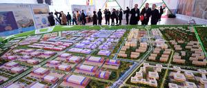 Imposant: So sieht das Modell des "Great Stone Industrial Parks" aus.