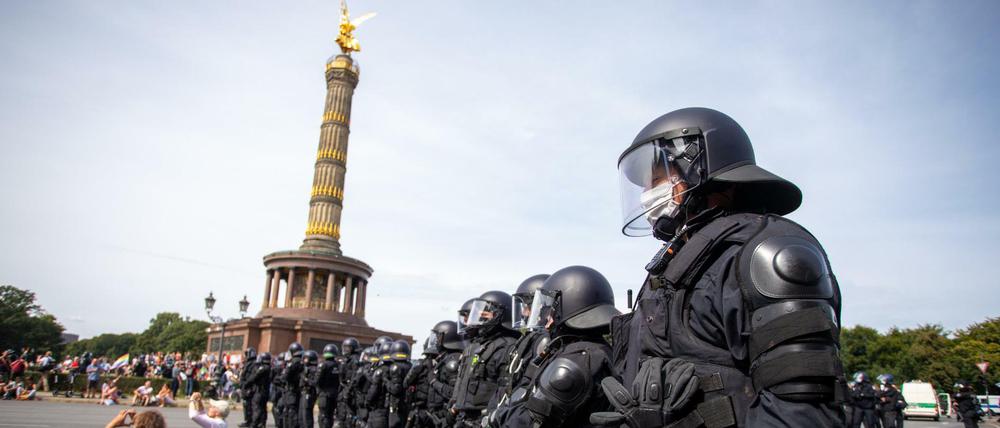Die Stuttgarter Initiative „Querdenken“ hat für Sonntag wieder eine Kundgebung an der Siegessäule angemeldet.