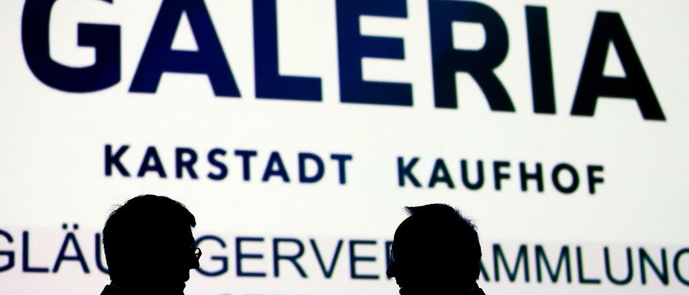 Die neuen Chefs bei Galeria Karstadt Kaufhof: Arndt Geiwitz (l.) , Gerallbevollmächtigter Frank Kebekus, Sachwalter.