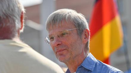In Brandenburg kein Unbekannter: Christoph Berndt, Vorsitzende des Vereins "Zukunft Heimat".
