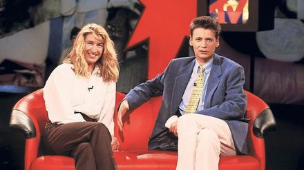 1995: Steffi Graf und Günther Jauch in "stern TV"