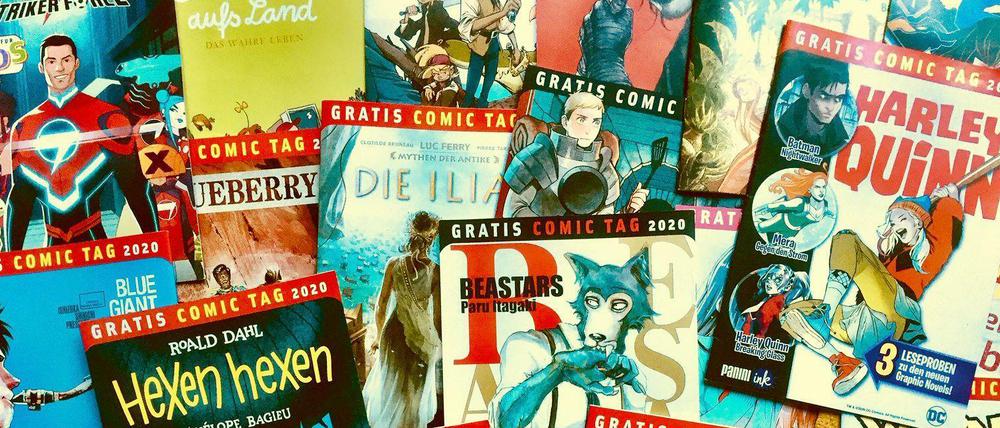 34 Titel gibt s in diesem Jahr beim Gratis-Comic-Tag zur Auswahl.