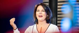 Grünen-Chefin Annalena Baerbock bei einer Veranstaltung in der CDU-nahen KOnrad-Adenauer-Stiftung