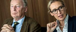Perlenkette und Tweed: Rein modisch lassen die AfD-Politiker Alice Weidel und Alexander Gauland es an Bürgerlichkeit nicht fehlen. 