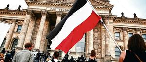 Bei der Berliner Demonstration gegen die Corona-Maßnahmen gingen Protestierende zusammen mit Rechtsextremen auf die Straße gegangen. 