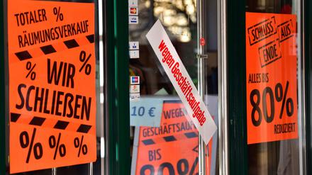 Änderungen zur Insolvenzpflicht. Manche Einzelhändler mussten bereits dauerhaft schließen.