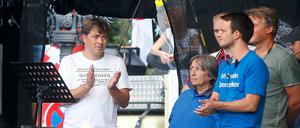 Michael Ballweg organisierte früh "Querdenken"-Demos in Stuttgart. Nun mischte er auch in Berlin mit.