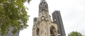 Berliner Wahrzeichen: die Gedächtniskirche am Breitscheidplatz.