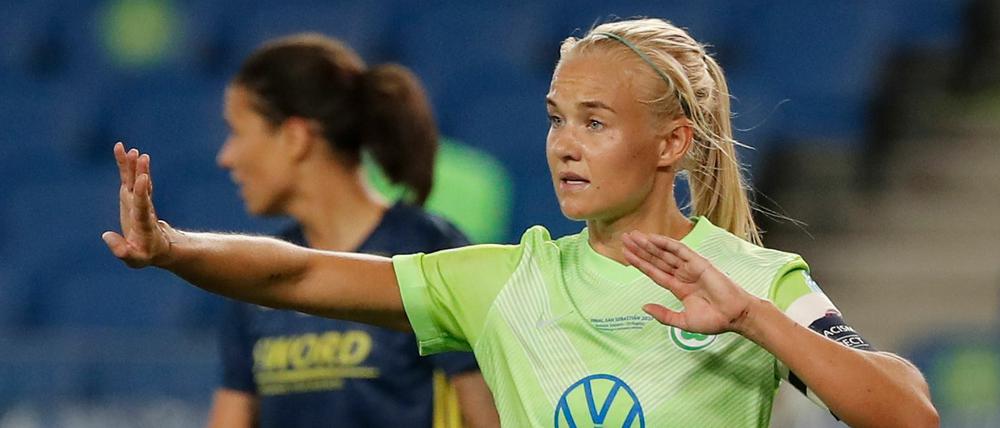 Pernille Harder beim Champions League Finale. 